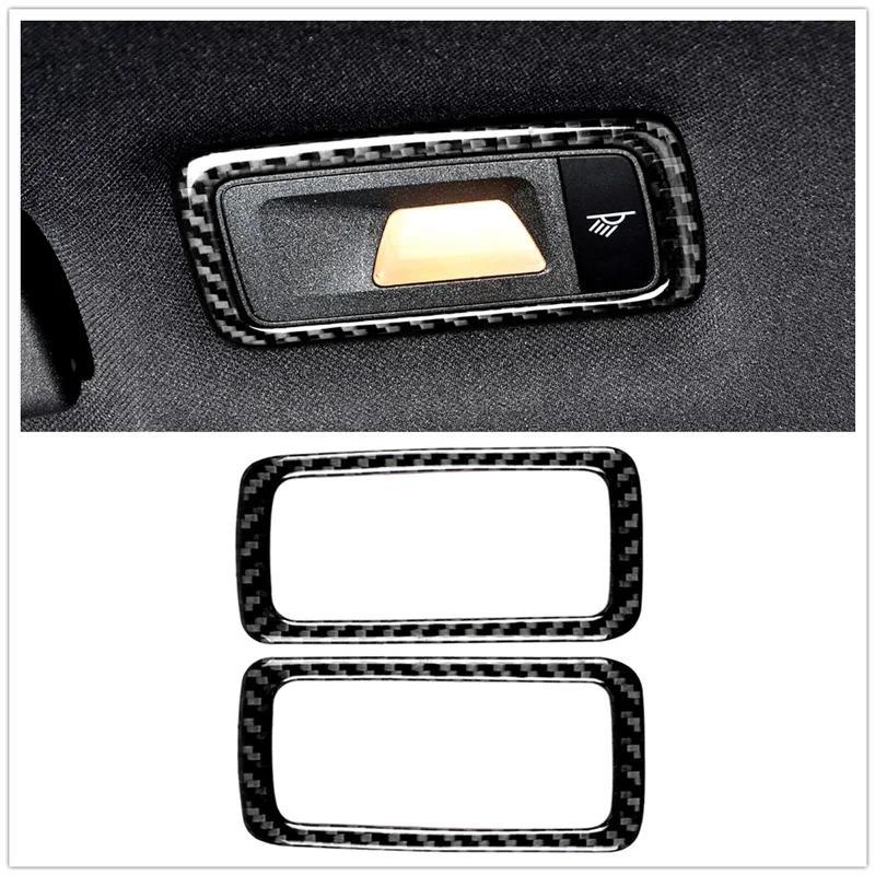 Carbon Fiber Car Rear Reading Lamp Decorative Frame Interior Modification Stickers For 11-18 Porsche Macan Accessories Interior 
Carbon Fiber Car Rear Reading Lamp Decorative Frame Interior Modification Stickers For 11-18 Porsche Macan Accessories Interior