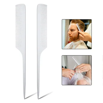 2Pcs Metal Comb Professional Salon Hair Hairdressing Anti-Static Barbers Comb Ultra Thin Hair Brush Salon Tool
2Pcs Metal Comb Professional Salon Hair Hairdressing Anti-Static Barbers Comb Ultra Thin Hair Brush Salon Tool
