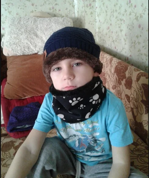 Детский зимний шарф infinity хлопковые шарфы с пятью звездами для мальчиков и