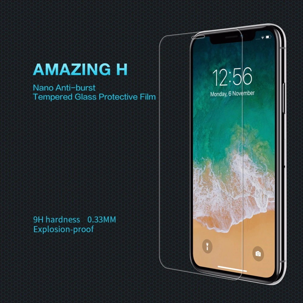 NILLKIN for iPhone 11 Pro Max Screen Protector for iPhone X XS MAX XR Tempered Glass Amazing H 0.33MM Protective Glass
NILLKIN for iPhone 11 Pro Max Screen Protector for iPhone X XS MAX XR Tempered Glass Amazing H 0.33MM Protective Glass