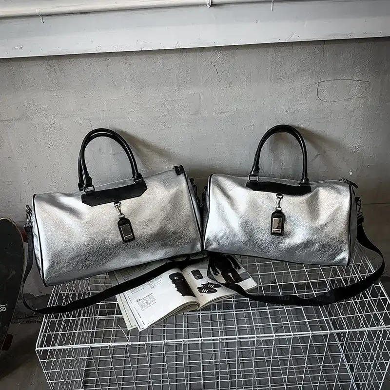 leather gym bag women's