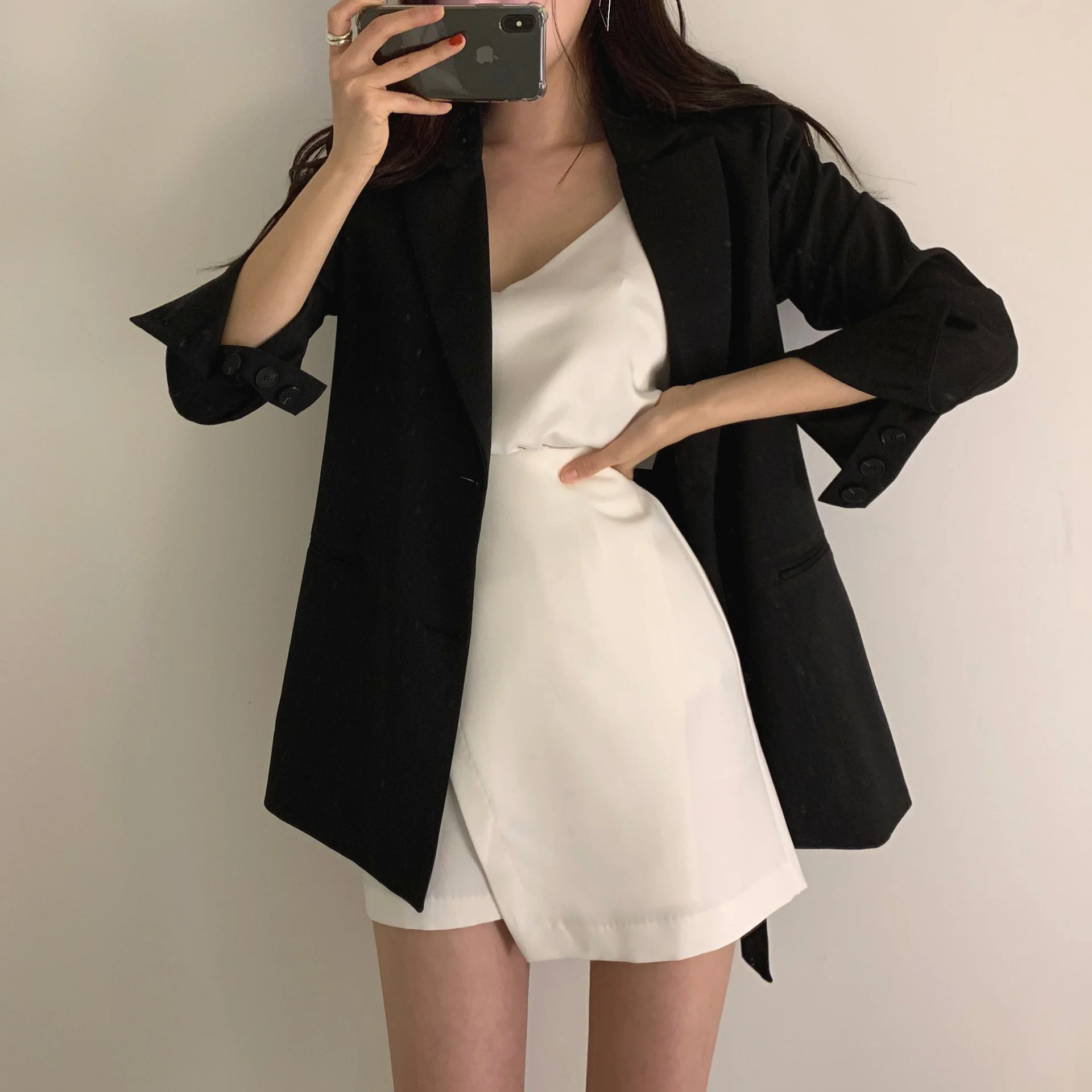 South Korea CHIC Early Autumn New Style Sense of Design Backless Bandage Cloth Waist Hugging Slimming Small Suit Coat
South Korea CHIC Early Autumn New Style Sense of Design Backless Bandage Cloth Waist Hugging Slimming Small Suit Coat