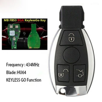 Car Keyless Go FBS3 MB BGA Smart Remote Key 433MHz for Benz W221 W216 W164 W251 Intelligent Smart Key works with VVDI MB Tool
Car Keyless Go FBS3 MB BGA Smart Remote Key 433MHz for Benz W221 W216 W164 W251 Intelligent Smart Key works with VVDI MB Tool