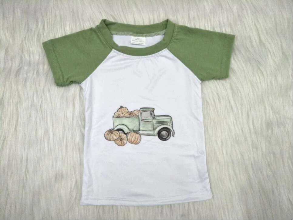 Wholesale/retail pumpkin truck t shirt baby boys girls t shirt green white summer kids t-shirts children's clothing tees gxj
Wholesale/retail pumpkin truck t shirt baby boys girls t shirt green white summer kids t-shirts children's clothing tees gxj
