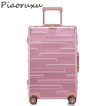 

20" 24" 26" 28" Aluminum Frame Travel Trolley Luggage Spinner Carry On Cabin Rolling Hardside Luggage Suitcase