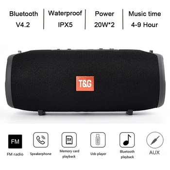 High Power TG118 40W Bluetooth Speaker Waterproof Portable Column For PC Computer Speakers Subwoofer Boom box Music Center Radio
High Power TG118 40W Bluetooth Speaker Waterproof Portable Column For PC Computer Speakers Subwoofer Boom box Music Center Radio