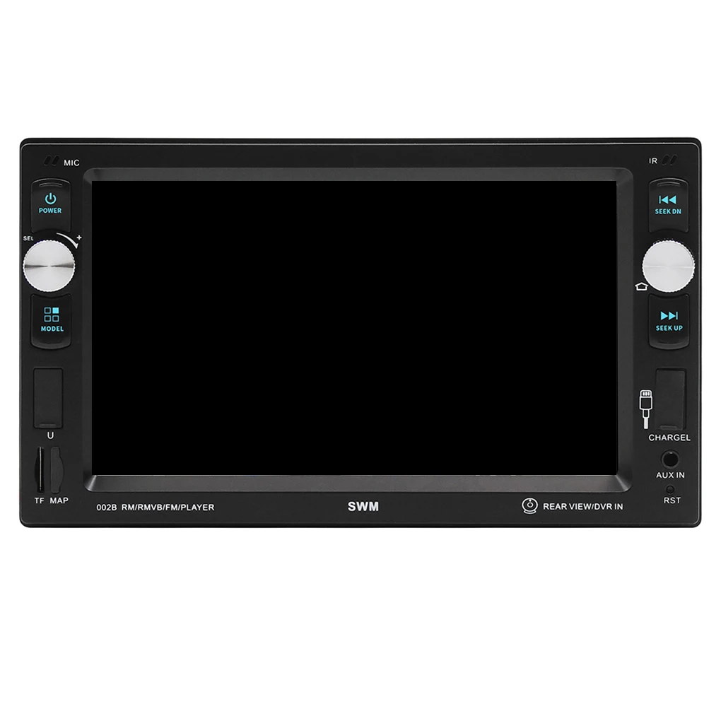 6.2 Inch Touch Screen 2 Din Car Audio Stereo Bluetooth MP5 Player Support Rear View Camera AUX FM USB
6.2 Inch Touch Screen 2 Din Car Audio Stereo Bluetooth MP5 Player Support Rear View Camera AUX FM USB