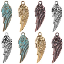 Zinc Alloy Beads For Jewelry Making 30pcs Rose Angel Wing Metal Pendants Hoop Earrings Necklace Charms DIY Craft Accessories
Zinc Alloy Beads For Jewelry Making 30pcs Rose Angel Wing Metal Pendants Hoop Earrings Necklace Charms DIY Craft Accessories