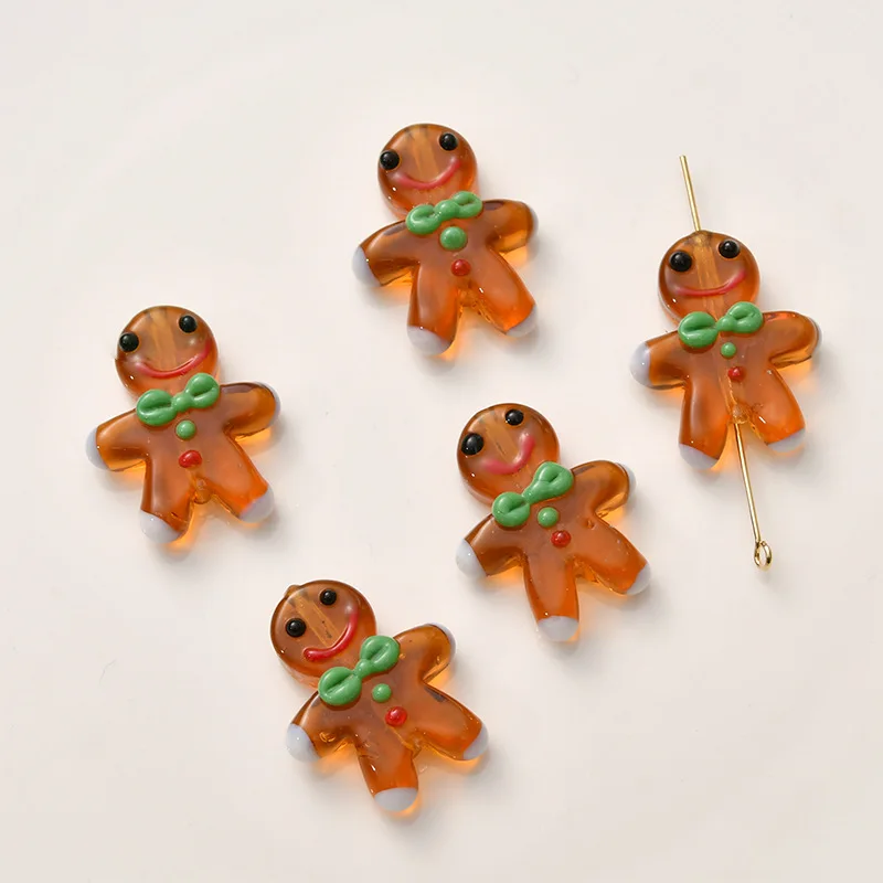 2pcs Handmade Lampwork Gingerbread Man Beads 27x23mm Loose Spacer Cute Lampwork Bead For Jewelry Making DIY Bracelet Necklace
2pcs Handmade Lampwork Gingerbread Man Beads 27x23mm Loose Spacer Cute Lampwork Bead For Jewelry Making DIY Bracelet Necklace