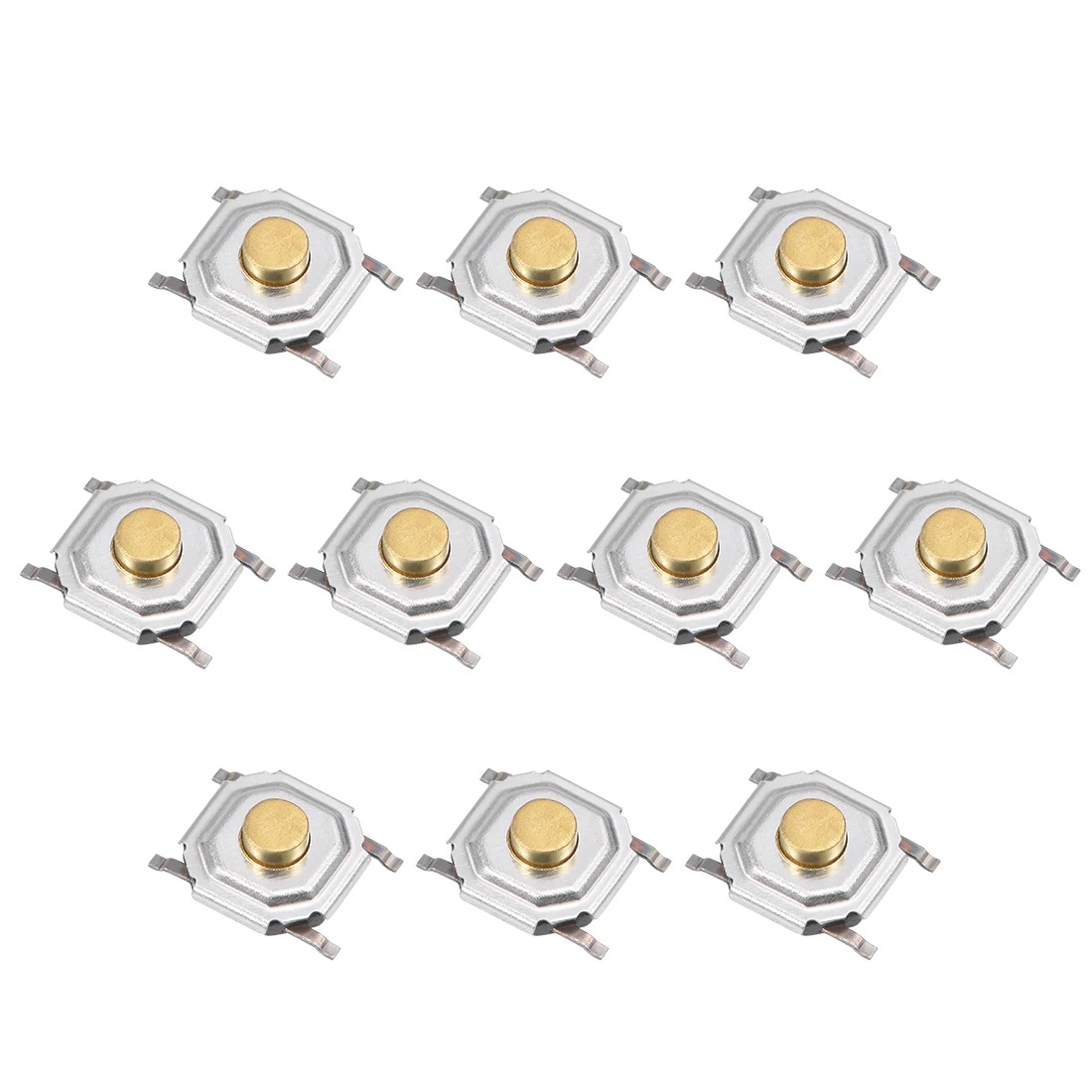 uxcell 5/10/20/30/35/50/100PCS Push Button SPST Tactile Tact Switch 5x5x1.5/1.6/3mm Momentary Panel PCB SMD SMT Mount 4 Pins
uxcell 5/10/20/30/35/50/100PCS Push Button SPST Tactile Tact Switch 5x5x1.5/1.6/3mm Momentary Panel PCB SMD SMT Mount 4 Pins