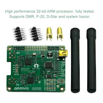 New V1.3 MMDVM HS Dual Hat Duplex Hotspot Board and 2pcs Antenna Support P25 DMR YSF NXDN for Raspberry Pi
New V1.3 MMDVM HS Dual Hat Duplex Hotspot Board and 2pcs Antenna Support P25 DMR YSF NXDN for Raspberry Pi
