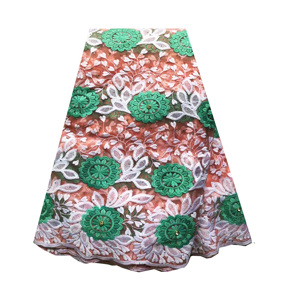african-lace-fabric-peach-green