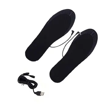 

Usb Heating Insole Electric Heating Foot Treasure Charging Heating Insole Can Be Washed Size Can Be Cut Usb Cable