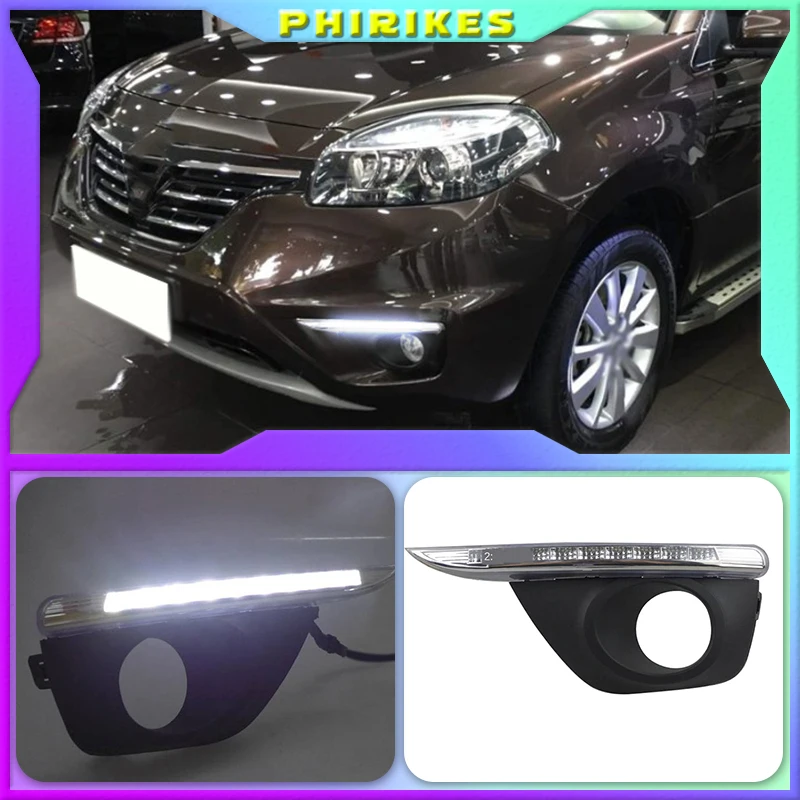 Для Renault Koleos 2011-2014, супер яркие водонепроницаемые Автомобильные дневные ходовые огни из АБС-пластика, 12 В, светодиодные дневные ходовые огни с крышкой для противотуманной фары
Для Renault Koleos 2011-2014, супер яркие водонепроницаемые Автомобильные дневные ходовые огни из АБС-пластика, 12 В, светодиодные дневные ходовые огни с крышкой для противотуманной фары