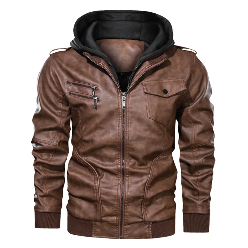 New Mens PU Hooded Jackets Coats Motorcycle Biker Faux Leather Jacket Men Motor Biker PU Jackets Classic Winter Jackets Clothes
New Mens PU Hooded Jackets Coats Motorcycle Biker Faux Leather Jacket Men Motor Biker PU Jackets Classic Winter Jackets Clothes