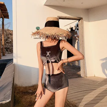 Beach Swimwear Womens Woman Bikini Separate Swimsuit For Women Rashguards Three Piece Dress Velvet Hot Girl Print Polyester
Beach Swimwear Womens Woman Bikini Separate Swimsuit For Women Rashguards Three Piece Dress Velvet Hot Girl Print Polyester