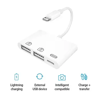 3 In 1 USB OTG Adapter USB Adapter Support Card Reader Keyboard Flash Drive With Charging Port For IPhone12/11Pro/Xs Max/XR
3 In 1 USB OTG Adapter USB Adapter Support Card Reader Keyboard Flash Drive With Charging Port For IPhone12/11Pro/Xs Max/XR