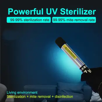 Sterilization Stick Weak Ozone 7/11w Handheld UV Strong Light UVC Tube Protective Equipment Energy Conservation Germicidal Lamp
