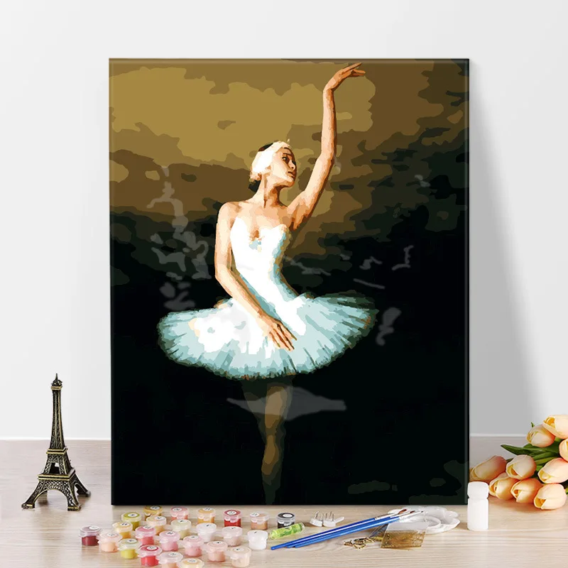 DIY Digital Oil Painting Hand-Painted Painting Core Living Room Ballet Figure Coloring Paintings Decorative Painting A691
DIY Digital Oil Painting Hand-Painted Painting Core Living Room Ballet Figure Coloring Paintings Decorative Painting A691