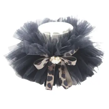 Women Victorian Ruffled Mesh Chocker with Leopard Bowknot Detachable Fake Collar
Women Victorian Ruffled Mesh Chocker with Leopard Bowknot Detachable Fake Collar