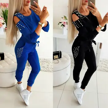 2020 Spring Autumn Womens Sprots Clothes Set Long Sleeve Top + Pants Trousers 2Pcs Tracksuit Sweatshirt Jogger Gym Running Suit
2020 Spring Autumn Womens Sprots Clothes Set Long Sleeve Top + Pants Trousers 2Pcs Tracksuit Sweatshirt Jogger Gym Running Suit