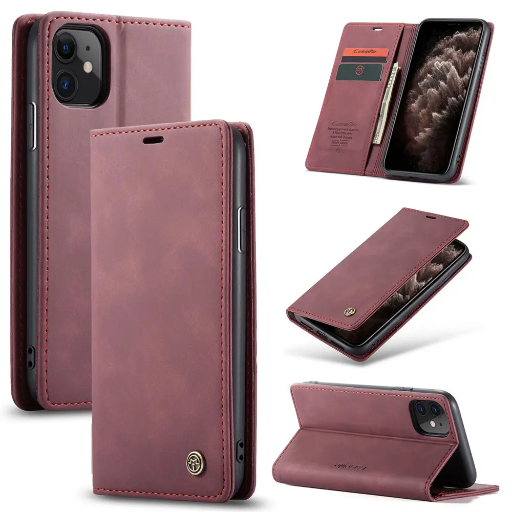 Case For iPhone 11 Luxury Magnetic Leather Wallet Phone Credit Card Slot Shockproof Full Protective Flip Cover For iPhone 11
Case For iPhone 11 Luxury Magnetic Leather Wallet Phone Credit Card Slot Shockproof Full Protective Flip Cover For iPhone 11