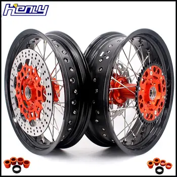3.5/4.25 Complete Spoked Wheels Set For KTM SX SXF XCF XCW EXC EXC-F 125 150 200 250 300 350 450 505 2003-2019 Supermotard Rim
3.5/4.25 Complete Spoked Wheels Set For KTM SX SXF XCF XCW EXC EXC-F 125 150 200 250 300 350 450 505 2003-2019 Supermotard Rim