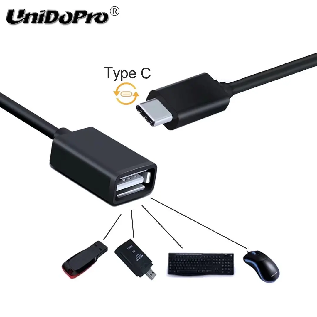 Фото USB-C Type-C USB 2 0 OTG кабель Adater для Samsung Galaxy S21 S20 FE 5G S10 S10e S9 S8 Примечание 20 Ультра 10 Lite A31 A41