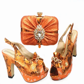 GG121-Orange Color Special Design Nigerian Women Shoes and Bag Set Leisure Style Peep Toe Sandals for Evening Dress
GG121-Orange Color Special Design Nigerian Women Shoes and Bag Set Leisure Style Peep Toe Sandals for Evening Dress