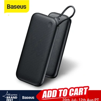 Baseus 20000mAh Power Bank Quick Charge 3.0 USB External Battery Powerbank 18W QC 3.0 PD Fast Chagring Poverbank For Phone
Baseus 20000mAh Power Bank Quick Charge 3.0 USB External Battery Powerbank 18W QC 3.0 PD Fast Chagring Poverbank For Phone