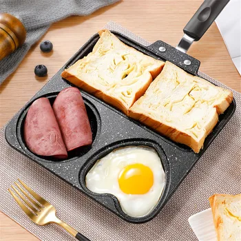 3-in-1 Multifunction Breakfast Fryer Pan Flat Non-stick Divided Frying Grill Pan Eggs Steak Pots and Pans for Cooker Baking Pans
3-in-1 Multifunction Breakfast Fryer Pan Flat Non-stick Divided Frying Grill Pan Eggs Steak Pots and Pans for Cooker Baking Pans