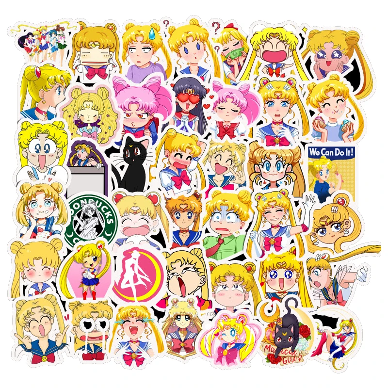 50Pcs Exquisite Self-made Guardian Sailor Moon Girl Decorative Sticker Decoration /waterproof Paper Stickers Sticker
50Pcs Exquisite Self-made Guardian Sailor Moon Girl Decorative Sticker Decoration /waterproof Paper Stickers Sticker