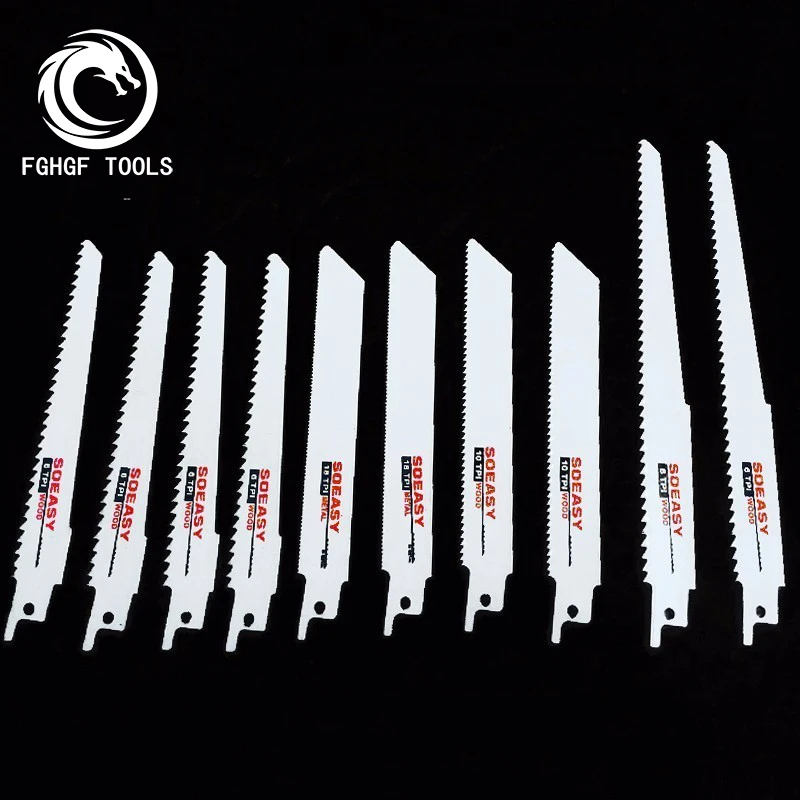FGHGF 10pcs Saw Blades Set Carbide Woodworking Wood Fibreboard Metal Cutting Reciprocating Power Tools Accessories
FGHGF 10pcs Saw Blades Set Carbide Woodworking Wood Fibreboard Metal Cutting Reciprocating Power Tools Accessories