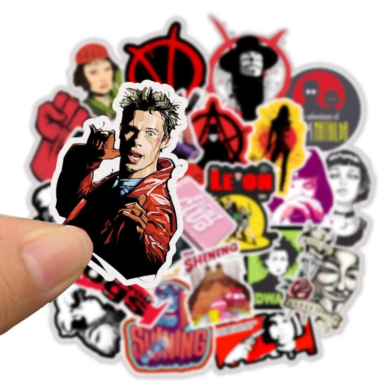 50 PCS Mixed Classic Movie Stickers Pulp Fiction Leon The Shining Kill Bill Sticker For Luggage Laptop Phone Skateboard Decals
50 PCS Mixed Classic Movie Stickers Pulp Fiction Leon The Shining Kill Bill Sticker For Luggage Laptop Phone Skateboard Decals