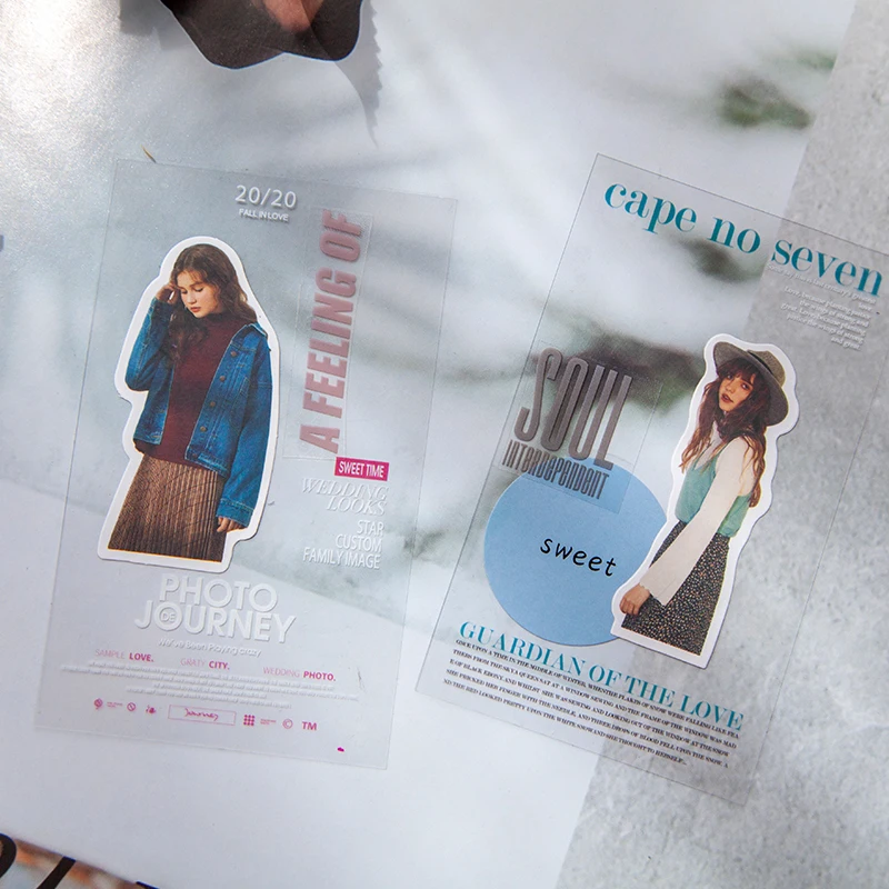 Magazine series transparent stickers | DIY and mobile phone scrapbook decoration materials, diary decoration materials
Magazine series transparent stickers | DIY and mobile phone scrapbook decoration materials, diary decoration materials