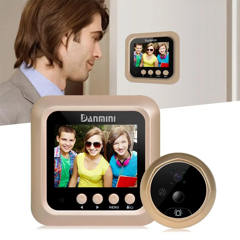 1080P 2.4 Inches Color Screen Night Vision Taking and Video Recording Motion Detecting Smart Doorbell Vision Doorbell
1080P 2.4 Inches Color Screen Night Vision Taking and Video Recording Motion Detecting Smart Doorbell Vision Doorbell