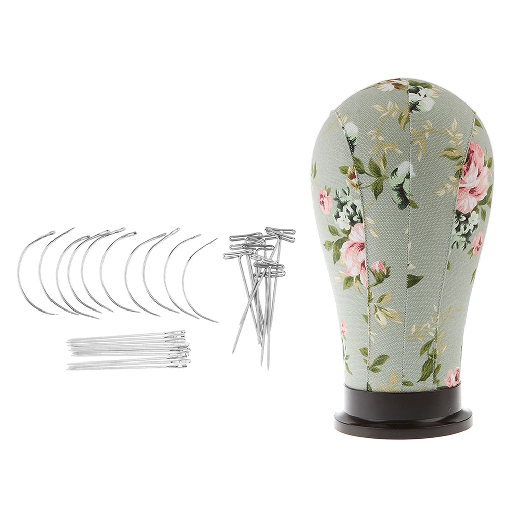 Professional Canvas Head Model Wigs Mannequin Salon Display Manikin Needles Professional Canvas Head Model Wigs Mannequin Salon Display Manikin Needles