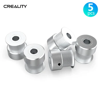 

5pcs Creality 3D GT2 Synchronous Wheel 20 Teeth 5mm Aluminum Bore Pulley for 6mm Timing Belt Width for Ender-3 Series 3D Printer