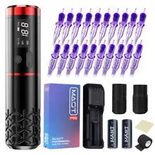 Dragonhawk Armor Wireless Battery Pen Tattoo Machine with Two Replaceable Recharge Battery LED Display Mast Pro Cartridge Kit
Dragonhawk Armor Wireless Battery Pen Tattoo Machine with Two Replaceable Recharge Battery LED Display Mast Pro Cartridge Kit
