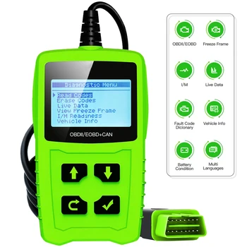 JD101 Car Fault Diagnostic Instrument Engine Reading Code Card Detector High-definition Color Screen Display OBD2 Scanner
JD101 Car Fault Diagnostic Instrument Engine Reading Code Card Detector High-definition Color Screen Display OBD2 Scanner