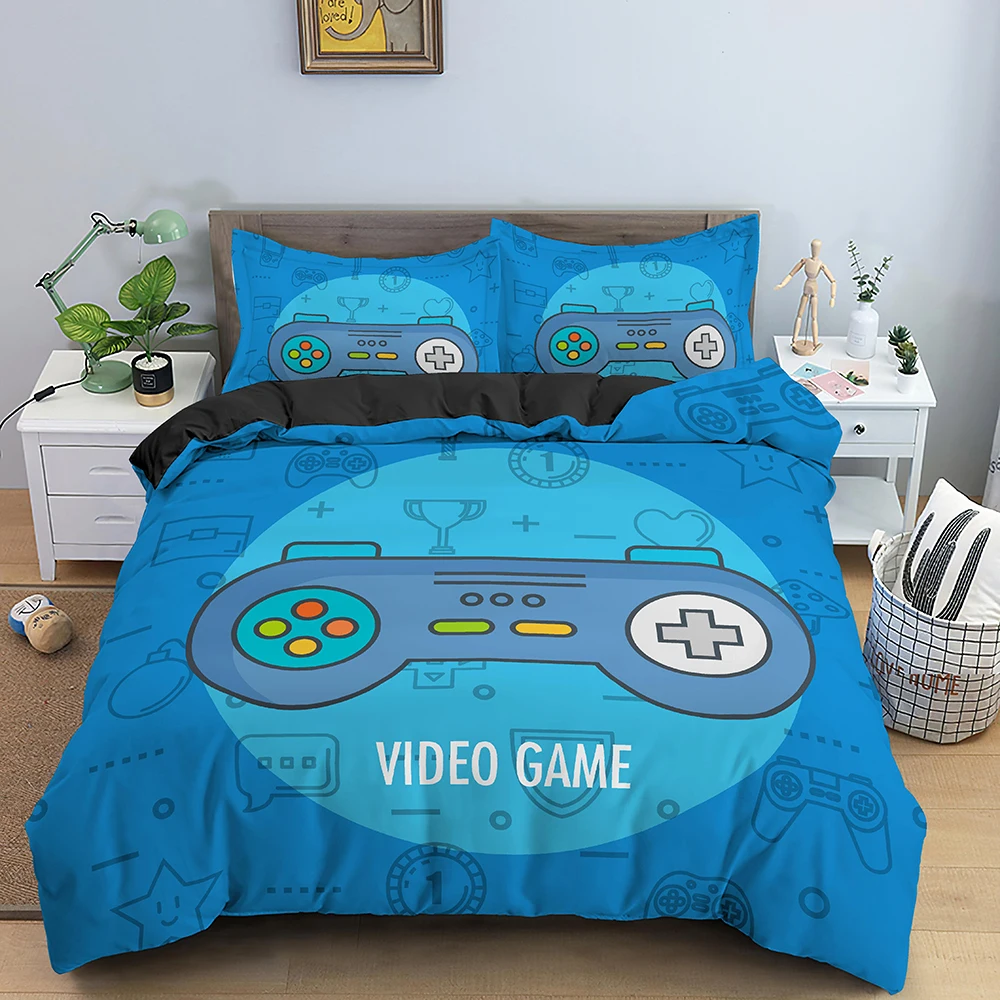 Gamepad 3D Printing Bedding Set Twin Full Queen King Size Duvet Cover Set Bed Linens Home Textile For Boys And Girls 2-3pcs
Gamepad 3D Printing Bedding Set Twin Full Queen King Size Duvet Cover Set Bed Linens Home Textile For Boys And Girls 2-3pcs