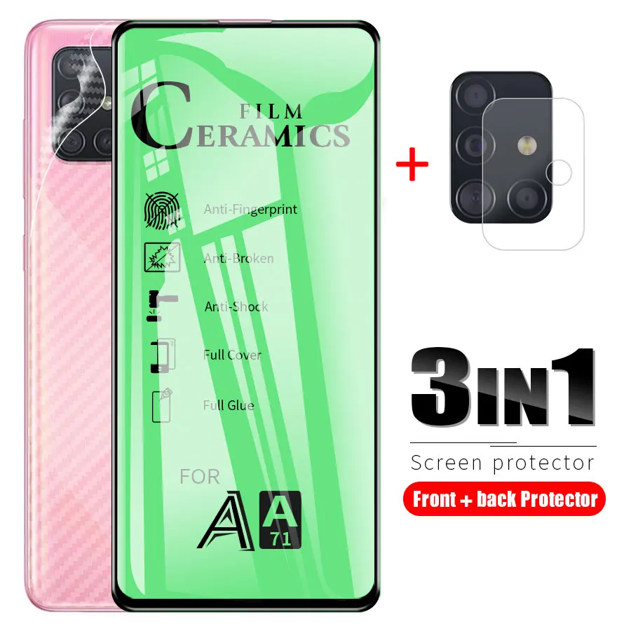 Мягкое керамическое закаленное стекло для Samsung Galaxy A51 A50 A71 A70 A10 A20 A30 M10 M20 A21s M30s M31 Note
