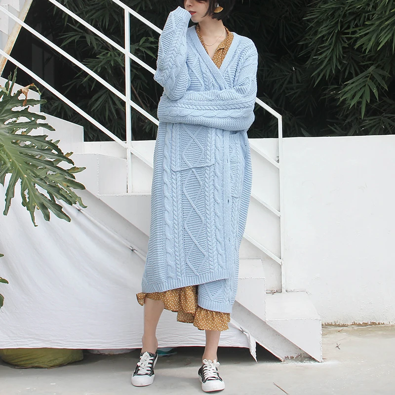 Women Loose Winter And Autumn Sweater Coat Open Stitch Casual Long Computer Knitted Female Sweater Coats
Women Loose Winter And Autumn Sweater Coat Open Stitch Casual Long Computer Knitted Female Sweater Coats