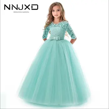 Girls Lace Half Sleeve Dress Kid Girls First Communion Dresses Tulle Lace Wedding Princess Costume Teen Girls Formal Clothes
Girls Lace Half Sleeve Dress Kid Girls First Communion Dresses Tulle Lace Wedding Princess Costume Teen Girls Formal Clothes