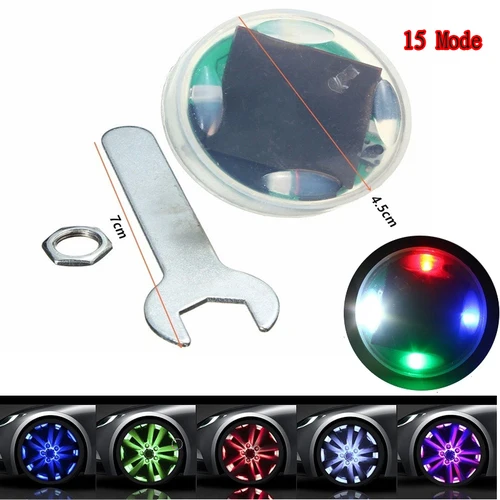 Solar Energy Car Wheel Tire Valve Cap Light Decoration Lamp Auto Flash 15 Mode Accessories
Solar Energy Car Wheel Tire Valve Cap Light Decoration Lamp Auto Flash 15 Mode Accessories