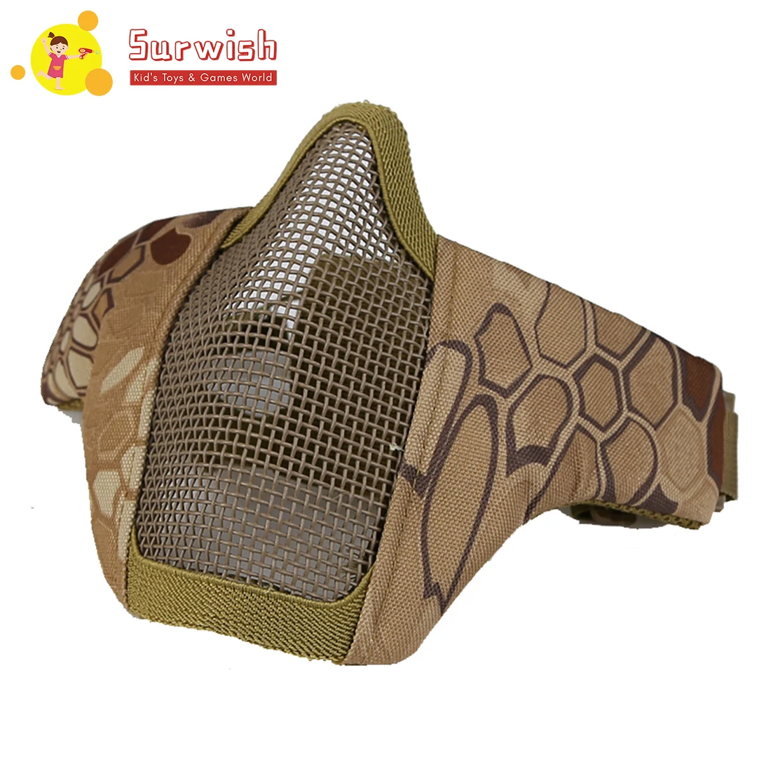 Surwish Military Tactical Mask Steel Wire Half Face Protective Mask For Airsoft/for Outdoor Games/for Wg High Quality
Surwish Military Tactical Mask Steel Wire Half Face Protective Mask For Airsoft/for Outdoor Games/for Wg High Quality