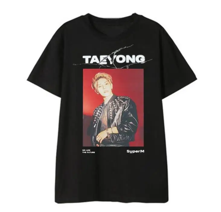 Kpop superM member name/photo printing o neck short sleeve t shirt summer style k-pop unisex black t-shirt
Kpop superM member name/photo printing o neck short sleeve t shirt summer style k-pop unisex black t-shirt