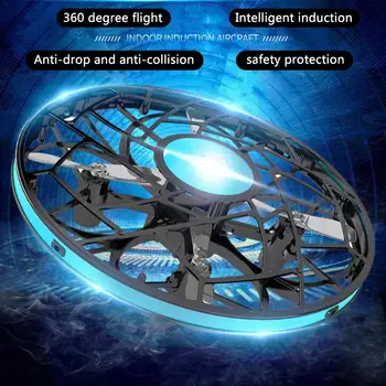 UFO Gesture Sensor Aircraft Intelligent UAV Toy 360 Degree Aerobatic Flight Rotation Four-Axis UFO Mini Drone Outdoor Toys
UFO Gesture Sensor Aircraft Intelligent UAV Toy 360 Degree Aerobatic Flight Rotation Four-Axis UFO Mini Drone Outdoor Toys