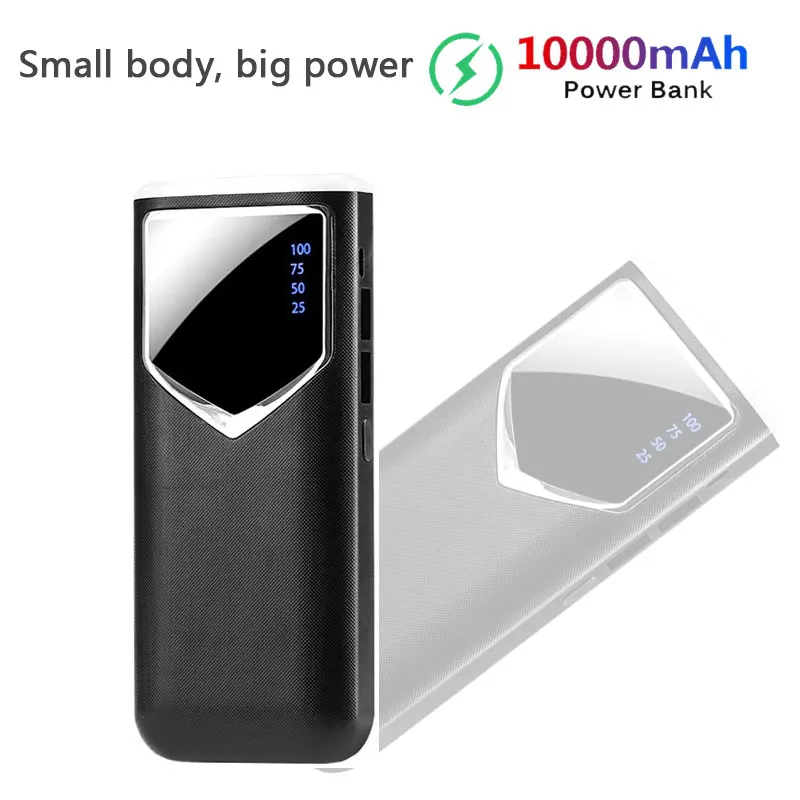 LED Power Bank 10000mAh Portable Fast Charging PowerBank 10000 Dual USB Mini External Battery Charger For Xiaomi Mi PoverBank
LED Power Bank 10000mAh Portable Fast Charging PowerBank 10000 Dual USB Mini External Battery Charger For Xiaomi Mi PoverBank