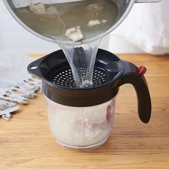 1000ML Practical Fat Separator Bottom Release Gravy Oil Soup Fat Separator With Strainer Filter Bowl Kitchen Tools Cooking Tools
1000ML Practical Fat Separator Bottom Release Gravy Oil Soup Fat Separator With Strainer Filter Bowl Kitchen Tools Cooking Tools
